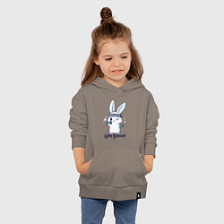 Толстовка детская хлопковая Gym bunny, цвет: утренний латте — фото 2