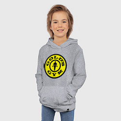 Толстовка детская хлопковая Golds GYM, цвет: меланж — фото 2
