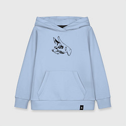 Толстовка детская хлопковая Дьявол-лис, цвет: мягкое небо
