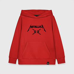 Толстовка детская хлопковая Metallica, цвет: красный