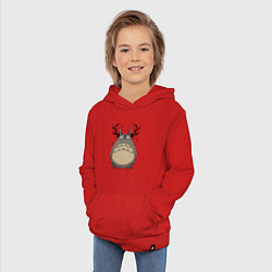 Толстовка детская хлопковая Тоторо-олень, цвет: красный — фото 2