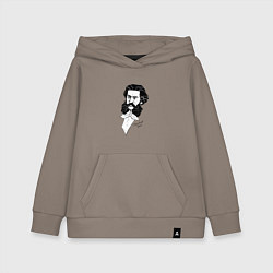 Толстовка детская хлопковая Иоганн Штраус, цвет: утренний латте