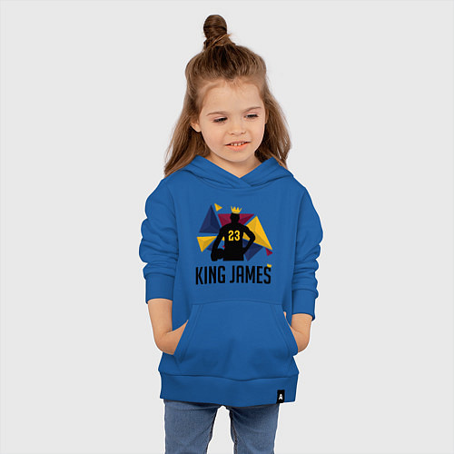 Детская толстовка-худи King James 23 / Синий – фото 4