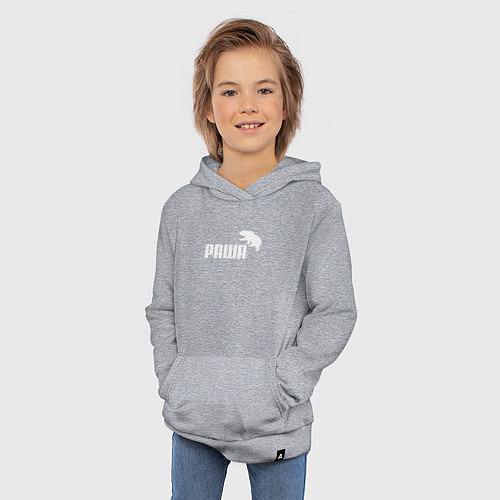 Детская толстовка-худи Раша / Меланж – фото 3