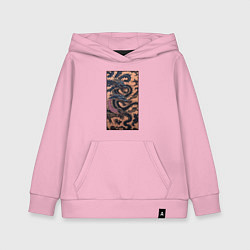 Толстовка детская хлопковая Irezumi - японские драконы змеи, цвет: светло-розовый