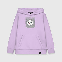 Толстовка детская хлопковая Purrfect cover, цвет: лаванда