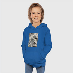 Толстовка детская хлопковая Абстракция небо, цвет: синий — фото 2