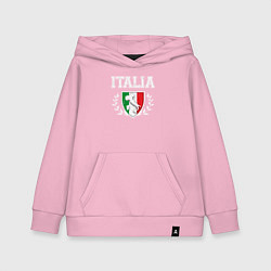 Толстовка детская хлопковая Italy map, цвет: светло-розовый