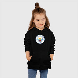 Толстовка детская хлопковая Manchester City FC, цвет: черный — фото 2