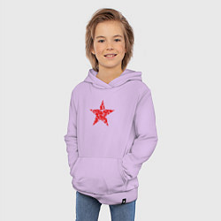 Толстовка детская хлопковая Star USSR, цвет: лаванда — фото 2