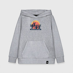 Толстовка детская хлопковая Волейбол моя страсть, цвет: меланж