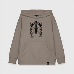 Толстовка детская хлопковая Agnong resuct black, цвет: утренний латте