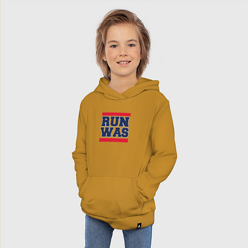 Детская толстовка-худи Run Washington Wizards / Горчичный – фото 3