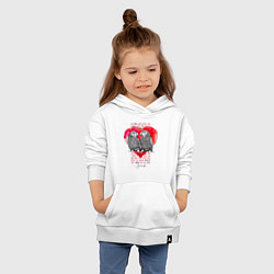 Толстовка детская хлопковая Любовь Love Amore, цвет: белый — фото 2