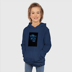 Толстовка детская хлопковая Взгляд в пустоту, цвет: тёмно-синий — фото 2