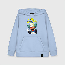 Толстовка детская хлопковая Krusty the clown, цвет: мягкое небо