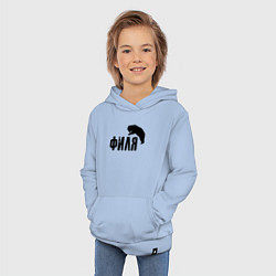 Толстовка детская хлопковая Филя м медведь, цвет: мягкое небо — фото 2