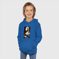 Толстовка детская хлопковая Mona Lisa from Elm street - horror, цвет: синий — фото 2