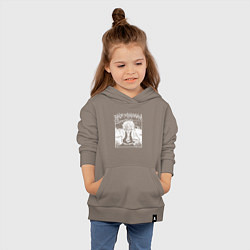 Толстовка детская хлопковая Санеми шинадзугава - столп ветра, цвет: утренний латте — фото 2