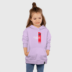 Толстовка детская хлопковая Форма ФК ПСЖ 2324 домашняя, цвет: лаванда — фото 2