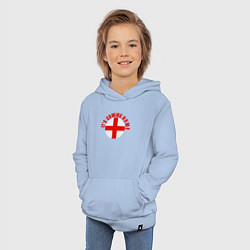 Толстовка детская хлопковая Coming home England, цвет: мягкое небо — фото 2