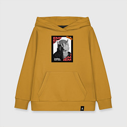 Толстовка детская хлопковая Rap god, цвет: горчичный