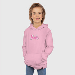 Толстовка детская хлопковая Barbie title, цвет: светло-розовый — фото 2
