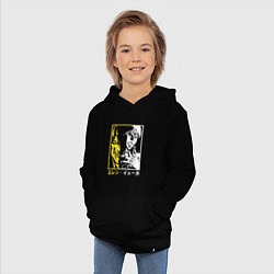 Толстовка детская хлопковая Эрен Йегер Титан, цвет: черный — фото 2