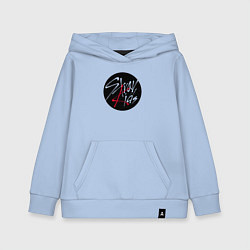 Толстовка детская хлопковая Stray Kids logo, цвет: мягкое небо