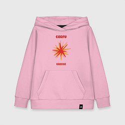 Толстовка детская хлопковая Корфу - Греция, цвет: светло-розовый