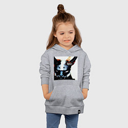 Толстовка детская хлопковая Slipkat Meowa, цвет: меланж — фото 2