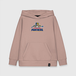 Толстовка детская хлопковая Florida panthers - hockey team, цвет: пыльно-розовый
