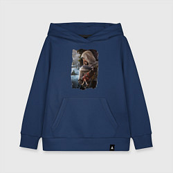 Толстовка детская хлопковая Assassins Creed Mirage Асасин Крид Мираж, цвет: тёмно-синий