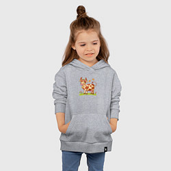 Толстовка детская хлопковая Корова на лугу, цвет: меланж — фото 2