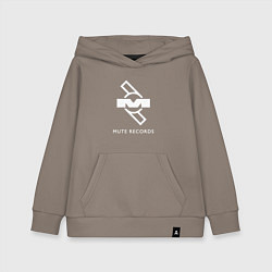 Толстовка детская хлопковая Depeche Mode Mute Records Logo, цвет: утренний латте