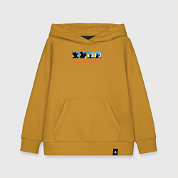 Толстовка детская хлопковая Depeche Mode - World In My Eyes Single, цвет: горчичный