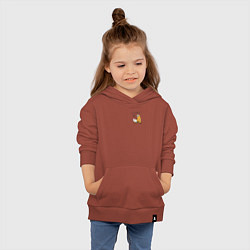Толстовка детская хлопковая Ленивиц за ноутом, цвет: кирпичный — фото 2