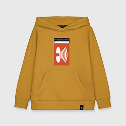 Толстовка детская хлопковая Depeche Mode - For The Masses Tour, цвет: горчичный