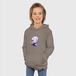 Толстовка детская хлопковая Миленький Астарион - Балдурс Гейт 3, цвет: утренний латте — фото 2