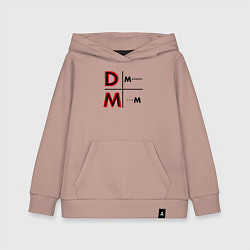 Толстовка детская хлопковая Depeche Mode - Memento Mori Logo, цвет: пыльно-розовый