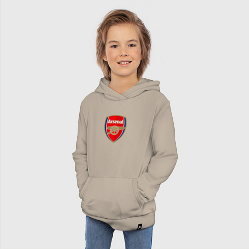 Детская толстовка-худи Arsenal fc sport / Миндальный – фото 3