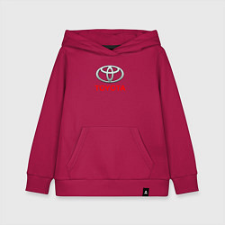 Толстовка детская хлопковая Toyota sport auto brend, цвет: маджента