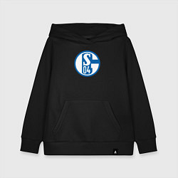 Толстовка детская хлопковая Schalke 04 fc club, цвет: черный