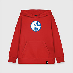 Толстовка детская хлопковая Schalke 04 fc club, цвет: красный