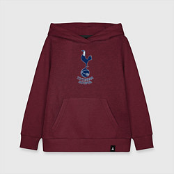 Толстовка детская хлопковая Tottenham Hotspur fc sport, цвет: меланж-бордовый