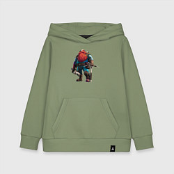 Толстовка детская хлопковая Deep Rock Galactic, цвет: авокадо