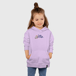 Толстовка детская хлопковая I am kenough - барби, цвет: лаванда — фото 2