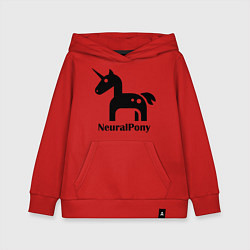 Толстовка детская хлопковая Neural Pony, цвет: красный