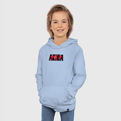 Толстовка детская хлопковая Акира аниме из 1998, цвет: мягкое небо — фото 2
