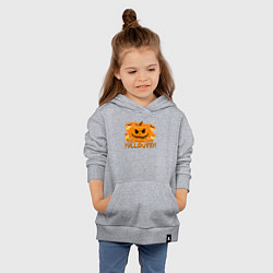 Толстовка детская хлопковая Orange holiday halloween, цвет: меланж — фото 2
